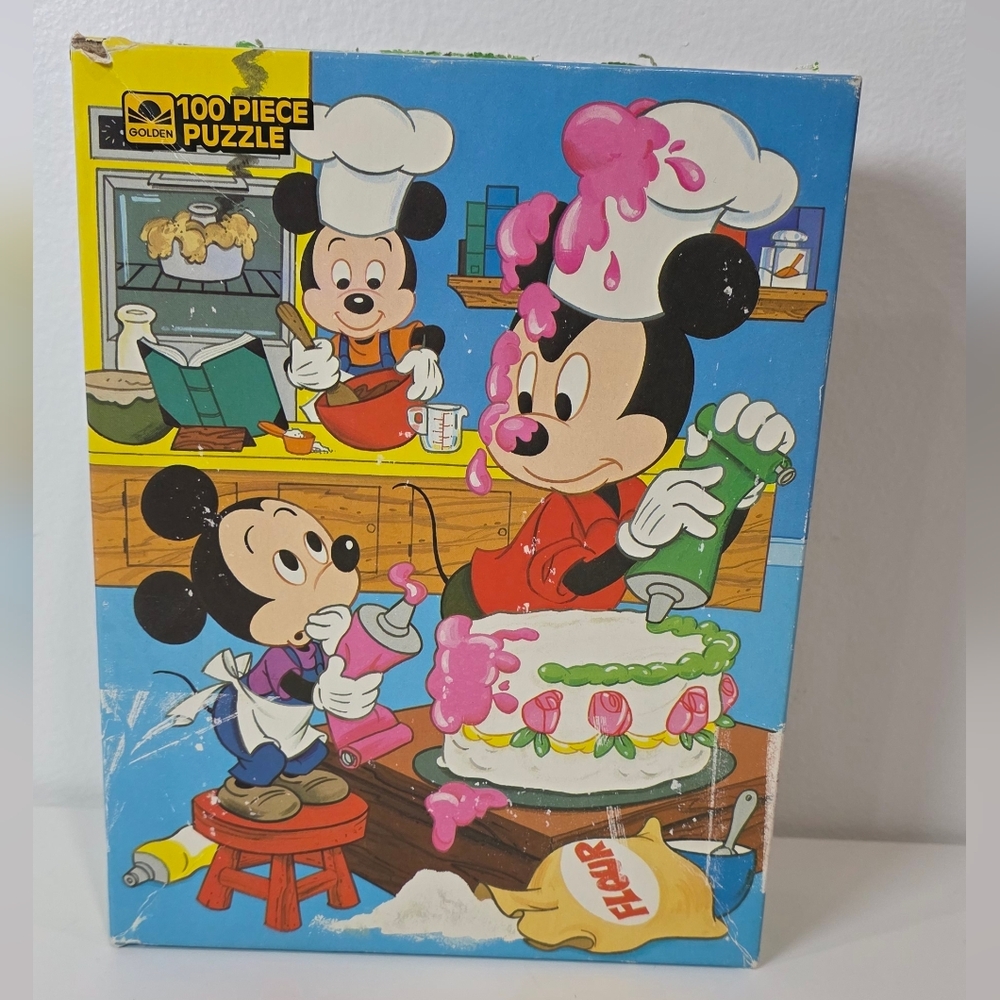 🧩 Vintage 1986 Mickey Mouse Puzzle 100 Piece Puzzle